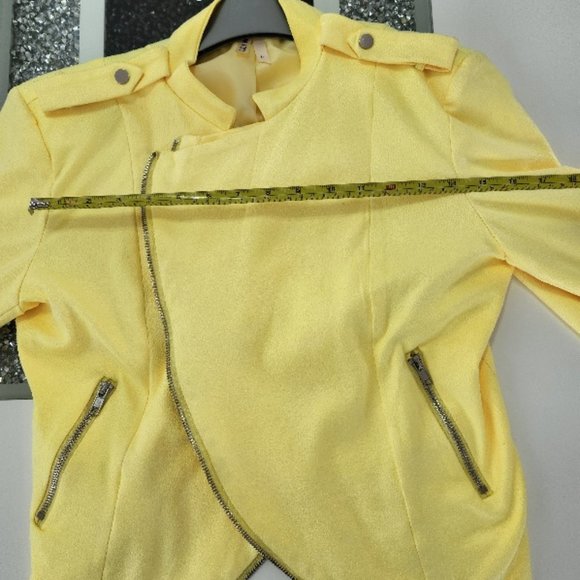 WOW! GORGEOUS LEMONY YELLOW SHORTY JACKET - Picture 8 of 12